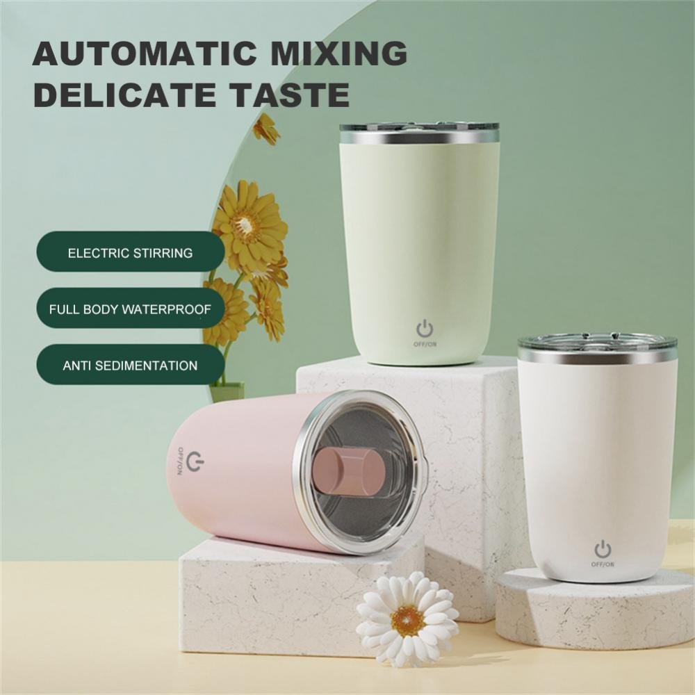 350ml Automatic Self Stirring Mug Coffee Milk Juice Mixing Cup Electric Stainless Steel Lazy Rotating Mug Magnetic Stirring Cup Kitchen Gadgets - Image 5